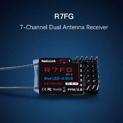 Radiolink R7FG 24GH 7CH Dual Antenna Receiver 2-Way Transmission Integrated Gyro for RC6GS RC4GS RC4G RC3S T8FB Transmitter
Radiolink R7FG 24GH 7CH Dual Antenna Receiver 2-Way Transmission Integrated Gyro for RC6GS RC4GS RC4G RC3S T8FB Transmitter