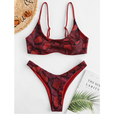 Roseonmyhand Women Snake Skin High Cut V Neck Two Pieces Bikini Swimwear Swimsuit Beachwear
Roseonmyhand Women Snake Skin High Cut V Neck Two Pieces Bikini Swimwear Swimsuit Beachwear