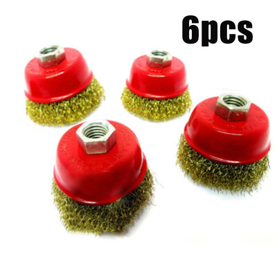 Hot Sale Knotted Cup Brush Rotary Accessories Replacement 6pcs Angle Grinder Steel Wire
Hot Sale Knotted Cup Brush Rotary Accessories Replacement 6pcs Angle Grinder Steel Wire