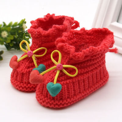 WEIXINBUY Woolen Baby Shoes Infants Crochet Knit Fleece Warm Boots Toddler Girl Boy Wool Snow Crib Shoes Winter Booties
WEIXINBUY Woolen Baby Shoes Infants Crochet Knit Fleece Warm Boots Toddler Girl Boy Wool Snow Crib Shoes Winter Booties