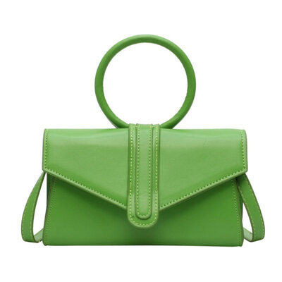 Lady Simple Solid Color Ring Handle Faux Leather Crossbody Shoulder Envelop Bag
Lady Simple Solid Color Ring Handle Faux Leather Crossbody Shoulder Envelop Bag