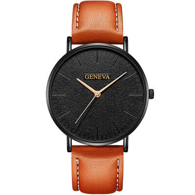 2018 GENEVA Watch Men Womens PU Leather Band Stainless Steel Analog Quartz Wristwatch Lady Female Brown Watches Reloj Mujer
2018 GENEVA Watch Men Womens PU Leather Band Stainless Steel Analog Quartz Wristwatch Lady Female Brown Watches Reloj Mujer