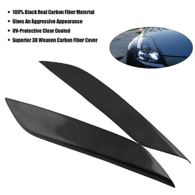 Carbon Fiber Headlight Eye Lid Covers Car Front Trim Decoration for 2003-2008 350Z Fairlady Z Z33
Carbon Fiber Headlight Eye Lid Covers Car Front Trim Decoration for 2003-2008 350Z Fairlady Z Z33