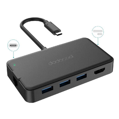 dodocool 8-in-1 Multifunction USB-C Hub with Type-C Power Delivery 4K Video HD Output Port Gigabit Ethernet Adapter SDTF Card Rea
dodocool 8-in-1 Multifunction USB-C Hub with Type-C Power Delivery 4K Video HD Output Port Gigabit Ethernet Adapter SDTF Card Rea