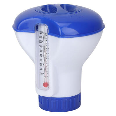 Greensen Floating Swimming Pool Chemical Chlorine Dispenser with Thermometer Tablet Holder
Greensen Floating Swimming Pool Chemical Chlorine Dispenser with Thermometer Tablet Holder