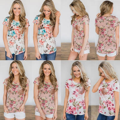 2018 New Womens Fashion Hot Sale Floral T-Shirt Ladies Loose Tops Blouse Shirts Plus Size
2018 New Womens Fashion Hot Sale Floral T-Shirt Ladies Loose Tops Blouse Shirts Plus Size