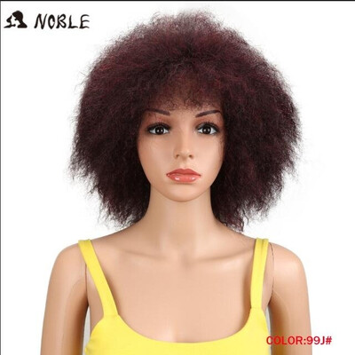 Noble Synthetic Hair Black Kinky Curly Afro Wig 8 Inch 95gpcs Cosplay Wigs for Black Women Nature Afro Wig African American
Noble Synthetic Hair Black Kinky Curly Afro Wig 8 Inch 95gpcs Cosplay Wigs for Black Women Nature Afro Wig African American