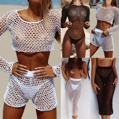 Women Sexy Hand-Crocheted Bikini Cover Up Fishnet Sarong Wrap Top Skirt Beach Swimsuit M L
Women Sexy Hand-Crocheted Bikini Cover Up Fishnet Sarong Wrap Top Skirt Beach Swimsuit M L