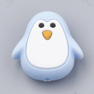 Food Grade Environmental Silicone Beads Chewing Beads For Teethers DIY Nursing Necklaces Making Penguin LightBlue 25x24x11mm
Food Grade Environmental Silicone Beads Chewing Beads For Teethers DIY Nursing Necklaces Making Penguin LightBlue 25x24x11mm