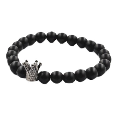 New Fashion Women Men Matte Black Onyx Stone Yoga Bracelet Micro Pave Zircon Head Crown Bead Bracelet Jewelry Gifts
New Fashion Women Men Matte Black Onyx Stone Yoga Bracelet Micro Pave Zircon Head Crown Bead Bracelet Jewelry Gifts