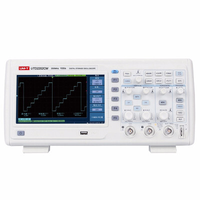 UNI-T UTD2202CM 2 Channel Digital Storage Oscilloscope 200MHz Bandwidth 1GSs Sample Rate 7 "Color Screen Desktop Oscopemeter
UNI-T UTD2202CM 2 Channel Digital Storage Oscilloscope 200MHz Bandwidth 1GSs Sample Rate 7 "Color Screen Desktop Oscopemeter