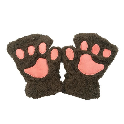 Women Super Lovely Bear Plush Cat Paw Claw Glove Soft Winter Fingerless Mitten Gloves
Women Super Lovely Bear Plush Cat Paw Claw Glove Soft Winter Fingerless Mitten Gloves