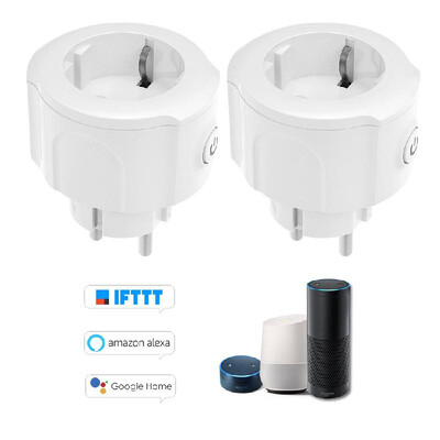 Wifi Smart Socket Plug EU Type-E with Big OnOff Switch Button Smart Alexa Outlet Support APP Remote Control Timing Function Voice
Wifi Smart Socket Plug EU Type-E with Big OnOff Switch Button Smart Alexa Outlet Support APP Remote Control Timing Function Voice