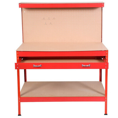 Ktaxon Red Wood Steel WorkBench Tools Table Home Workshop Bench w Two Roll-Out Drawer
Ktaxon Red Wood Steel WorkBench Tools Table Home Workshop Bench w Two Roll-Out Drawer