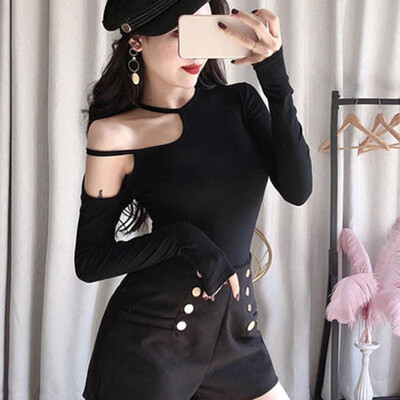 WJ Camisas Mujer Streetwear T Shirt Women Casual T-shirt Cold Shoulder Tops Modis T-shirt Tops Sexy Long Sleeve Shirt Women
WJ Camisas Mujer Streetwear T Shirt Women Casual T-shirt Cold Shoulder Tops Modis T-shirt Tops Sexy Long Sleeve Shirt Women