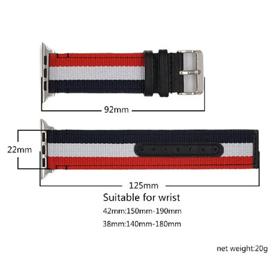 Fashionable Sports Band Leather Watch Strap Casual Watch Bands Strap Nylon Wristband Replacement for Apple Watch
Fashionable Sports Band Leather Watch Strap Casual Watch Bands Strap Nylon Wristband Replacement for Apple Watch