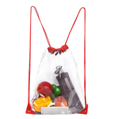 Tailored Transparent Fashion Shoulder Bag Drawstring Beach Bag Waterproof Transparent Bag
Tailored Transparent Fashion Shoulder Bag Drawstring Beach Bag Waterproof Transparent Bag