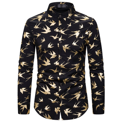 Tailored Mens Casual Turn-down Collar Long Sleeve Shirt Gentleman Printing Wedding Tops
Tailored Mens Casual Turn-down Collar Long Sleeve Shirt Gentleman Printing Wedding Tops