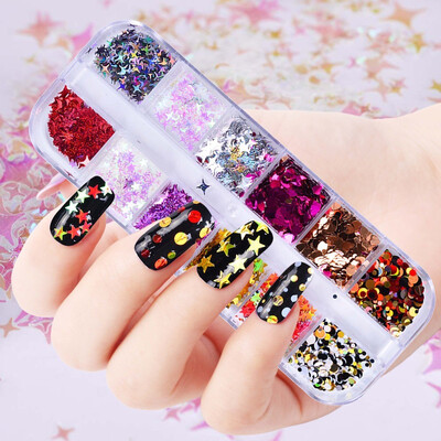 Toponeto 12 Colors Nail Art Tips Stickers Acrylic 3D Glitter Sequins Manicure DIY
Toponeto 12 Colors Nail Art Tips Stickers Acrylic 3D Glitter Sequins Manicure DIY