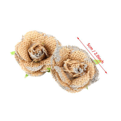 Greensen 6Pcs Handmade Jute Rose Flower with Green Leaves Burlap Craft Party Decoration Jute Flower Craft Burlap Flower
Greensen 6Pcs Handmade Jute Rose Flower with Green Leaves Burlap Craft Party Decoration Jute Flower Craft Burlap Flower