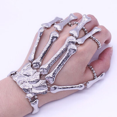 New Hot Sales Halloween Props Gift Fun Nightclub Party Punk Finger Bracelet Gothic Skull Skeleton Bone Hand Finger Bracelet
New Hot Sales Halloween Props Gift Fun Nightclub Party Punk Finger Bracelet Gothic Skull Skeleton Bone Hand Finger Bracelet