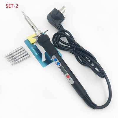 New Solder Iron LCD Digital Display Adjustable Temperature Electric Soldering Iron 220V Welding Rework Repair Tools EU Plug
New Solder Iron LCD Digital Display Adjustable Temperature Electric Soldering Iron 220V Welding Rework Repair Tools EU Plug