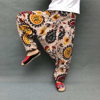 Cotton Linen Men Loose Harem Pants Print Retro Drop Crotch Cross-pants Hip-hop Casual Wide-leg Large Size Bloomers Trousers Male
Cotton Linen Men Loose Harem Pants Print Retro Drop Crotch Cross-pants Hip-hop Casual Wide-leg Large Size Bloomers Trousers Male