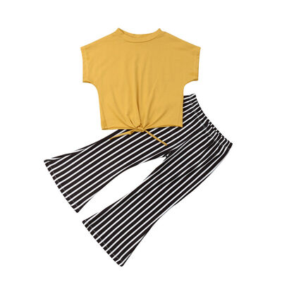 SUNSIOM New Toddler Kids Girls Summer Outfits Clothes Loose T-shirtStriped Pants Set
SUNSIOM New Toddler Kids Girls Summer Outfits Clothes Loose T-shirtStriped Pants Set