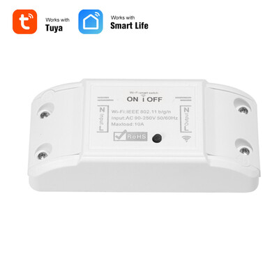 Wifi Smart Switch RF 433MHz Compatible with Amazon Alexa & for Google Home Timer 10A2200W Wireless Remote Switch for AndroidIOS
Wifi Smart Switch RF 433MHz Compatible with Amazon Alexa & for Google Home Timer 10A2200W Wireless Remote Switch for AndroidIOS