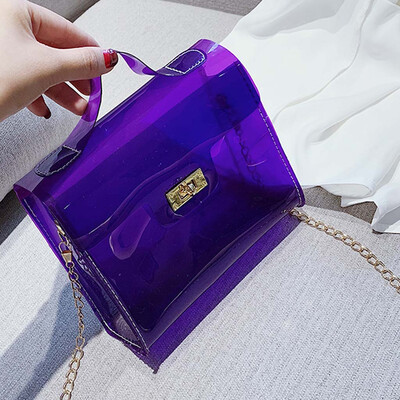 Tailored Womens Fashion Transparent Shoulder Bag Jelly Messenger Bag Solid Color Handbag
Tailored Womens Fashion Transparent Shoulder Bag Jelly Messenger Bag Solid Color Handbag