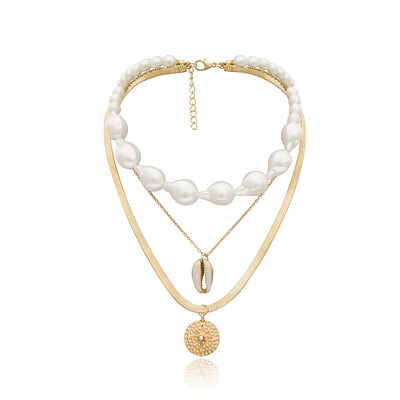 Irregular Simulated Pearl Choker Fashion Statement Bib Collare Vintage Chic Collier Femme Jewelry Coin shell Dropshipping
Irregular Simulated Pearl Choker Fashion Statement Bib Collare Vintage Chic Collier Femme Jewelry Coin shell Dropshipping