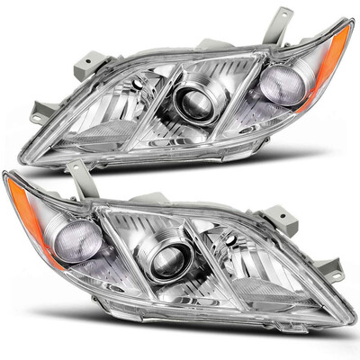For 2007 2008 2009 Toyota Camry Headlight Assembly Chrome Housing Headlamp with Amber Reflector Clear Lens
For 2007 2008 2009 Toyota Camry Headlight Assembly Chrome Housing Headlamp with Amber Reflector Clear Lens