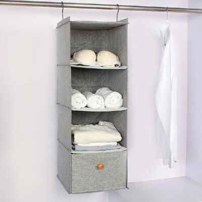 Hanging Closet Organizers 4-Shelf Fabric Closet Hanging Type Multi-Layer Storage Box
Hanging Closet Organizers 4-Shelf Fabric Closet Hanging Type Multi-Layer Storage Box