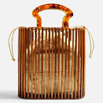 New Bamboo Square Women Handbag Female Brand Designer Woven Bag Fashion Beach Hand Bag Simple Acrylic Handle Women Tote Bag
New Bamboo Square Women Handbag Female Brand Designer Woven Bag Fashion Beach Hand Bag Simple Acrylic Handle Women Tote Bag