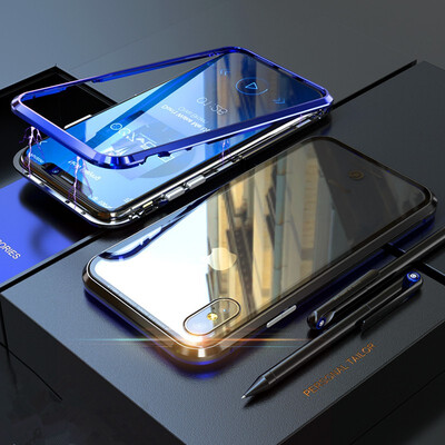 For iPhone Max Shockproof Phone Case BOBYT Magnetic Adsorption Metal Bumper Tempered Glass Back Cover Case For iPhone XR
For iPhone Max Shockproof Phone Case BOBYT Magnetic Adsorption Metal Bumper Tempered Glass Back Cover Case For iPhone XR