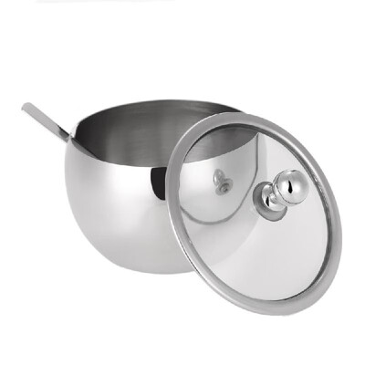 High-end Durable Stainless Steel Sugar Bowl with Lid&Sugar Spoon Versatile Seasoning Container
High-end Durable Stainless Steel Sugar Bowl with Lid&Sugar Spoon Versatile Seasoning Container
