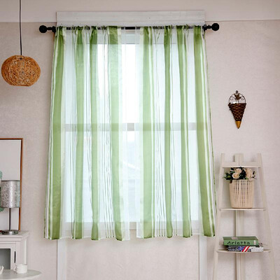 Semi Sheer Curtain Drape Sheer Window Curtains Vertical Stripes Lace Sheer Curtain 55"X40" 1 Panel
Semi Sheer Curtain Drape Sheer Window Curtains Vertical Stripes Lace Sheer Curtain 55"X40" 1 Panel
