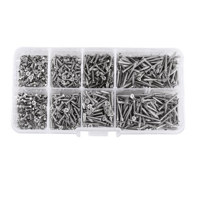 Greensen 800pcs M2 Cross Drive Flat Head Self-Tapping Screws Woodworking Fastener with Box
Greensen 800pcs M2 Cross Drive Flat Head Self-Tapping Screws Woodworking Fastener with Box