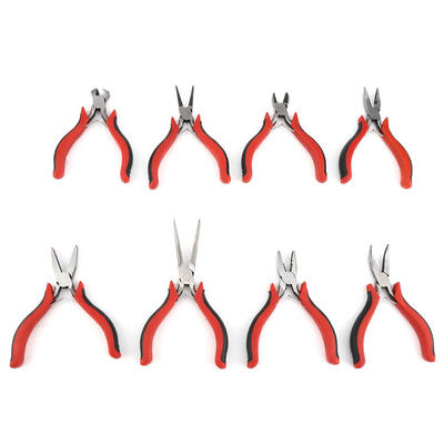 Greensen 8Pcs Professional Jewelry Making Tool Round Nose Wire-Cutter Pliers Tool Kit End Cutting Pliers Jewelry Pliers Tool
Greensen 8Pcs Professional Jewelry Making Tool Round Nose Wire-Cutter Pliers Tool Kit End Cutting Pliers Jewelry Pliers Tool