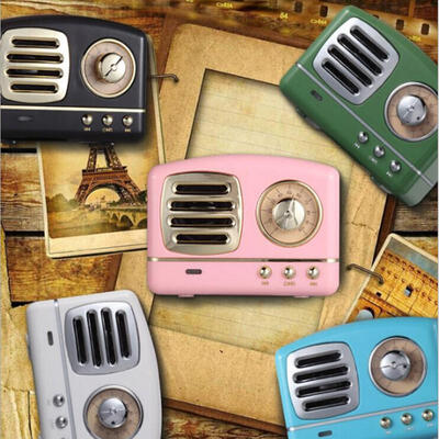 Mini Retro Radio Bluetooth Speaker Portable Wireless Speaker with Superior Stereo Sound
Mini Retro Radio Bluetooth Speaker Portable Wireless Speaker with Superior Stereo Sound
