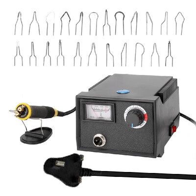 Multifunctional Electric Gourd Wooden Pyrography Machine Pointer Instrument with 23pcs Heating Pen Heads
Multifunctional Electric Gourd Wooden Pyrography Machine Pointer Instrument with 23pcs Heating Pen Heads