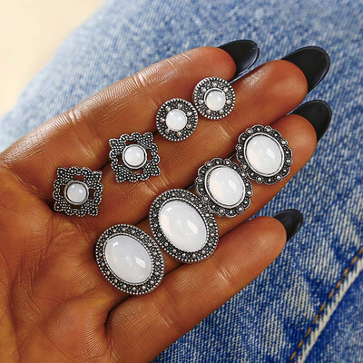 E0196 4 PairsSet Bijoux Crystal Stud Earrings Set for Woman Boucle Doreille Jewelry Dazzling Cubic Zirconia Opal Brincos Gifts
E0196 4 PairsSet Bijoux Crystal Stud Earrings Set for Woman Boucle Doreille Jewelry Dazzling Cubic Zirconia Opal Brincos Gifts