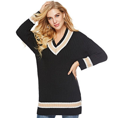 Tailored Womens Long Sleeve V Neck Pullover Sweater Ladies Loose Blouse Knitting Top
Tailored Womens Long Sleeve V Neck Pullover Sweater Ladies Loose Blouse Knitting Top