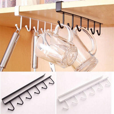 Fashion Kitchen Cabinet Cup Rack Hooks Storage Rack Organizer Under Cabinet Shelf Mount Hooks
Fashion Kitchen Cabinet Cup Rack Hooks Storage Rack Organizer Under Cabinet Shelf Mount Hooks