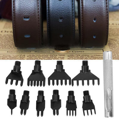 Greensen 10pcs Practical Manual Leather Belt Craft Hole Punching Tool Set Accessories
Greensen 10pcs Practical Manual Leather Belt Craft Hole Punching Tool Set Accessories