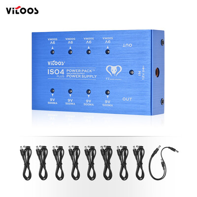 VITOOS ISO4PLUS Compact Guitar Effects Power Supply Power Pack Station 8 Isolated DC 9V Outputs Max 500mA with Short Circuit Prot
VITOOS ISO4PLUS Compact Guitar Effects Power Supply Power Pack Station 8 Isolated DC 9V Outputs Max 500mA with Short Circuit Prot