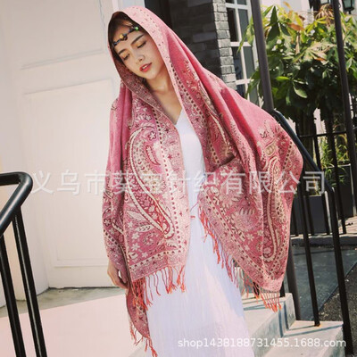 Large cashew fruit national wind shawl autumn&winter wild scarf female dual-use jacquard travel photo shawl female factory wholesale
Large cashew fruit national wind shawl autumn&winter wild scarf female dual-use jacquard travel photo shawl female factory wholesale