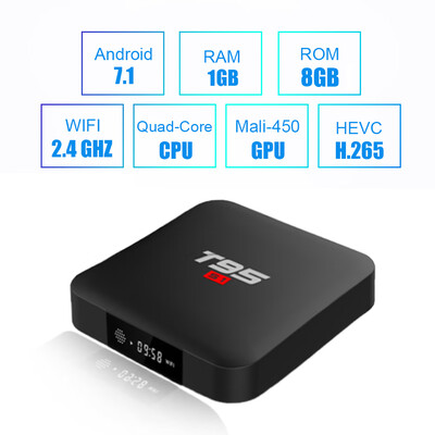 T95 S1 Android 71 TV Box Amlogic S905W Smart TV Set Top Box Remote Control Quad Core H265 2GB 16GB 24G WiFi 100M LAN HD Media
T95 S1 Android 71 TV Box Amlogic S905W Smart TV Set Top Box Remote Control Quad Core H265 2GB 16GB 24G WiFi 100M LAN HD Media