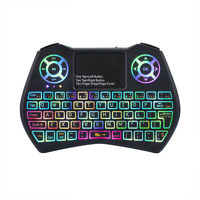 24GHz LED RGB Backlit Wireless Keyboard with Touchpad Mouse Remote Control for Android TV BOX PC Projector
24GHz LED RGB Backlit Wireless Keyboard with Touchpad Mouse Remote Control for Android TV BOX PC Projector