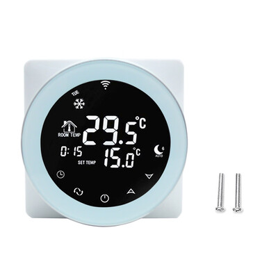 WiFi Thermostat Negative LCD Digital Touch Screen Electric Heating Thermostat Programmable 16A NTC Sensor Thermostat
WiFi Thermostat Negative LCD Digital Touch Screen Electric Heating Thermostat Programmable 16A NTC Sensor Thermostat